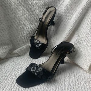 Sam & Libby Black Angelina Strappy Heel - 9M